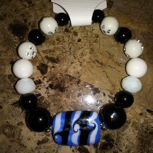 Navy Swirl Bracelet